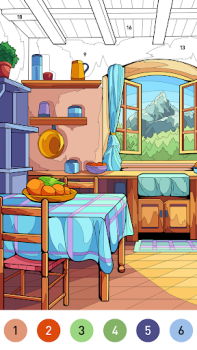 Télécharger House Color by number game Jeux de société pour Android Capture d'écran 4
