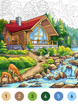 Télécharger House Color by number game Jeux de société pour Android Capture d'écran 6