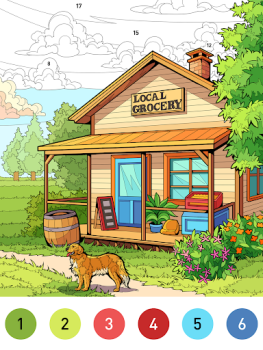 Télécharger House Color by number game Jeux de société pour Android Capture d'écran 7