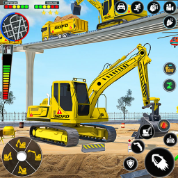 Logo JCB Backhoe Loader Driving