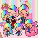 Télécharger  Toka Boka Rainbow Hair Girl