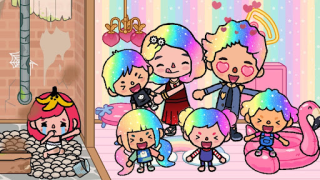 Télécharger Toka Boka Rainbow Hair Girl Divertissement pour Android Capture d'écran 2