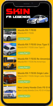 Télécharger Skin FR Legends Livery Mods Divertissement pour Android Capture d'écran 2