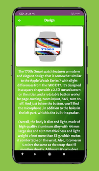 Télécharger T700s Smart Watch guide Outils pour Android Capture d'écran 4