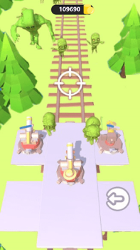 Télécharger Zombie Train Battle Occasionnel pour Android Capture d'écran 3