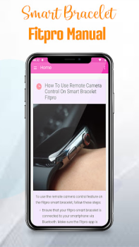 Télécharger Smart Bracelet Fitpro manual Travail pour Android Capture d'écran 5