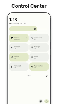 Télécharger Controls Android 14 Style Personnalisation pour Android Capture d'écran 6
