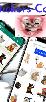 Télécharger memes Autocollants Chats Communication pour Android Capture d'écran 3