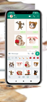 Télécharger memes Autocollants Chats Communication pour Android Capture d'écran 5