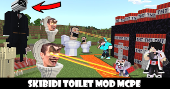 Télécharger Skibidi Toilet 3 mod Minecraft Personnalisation pour Android Capture d'écran 2