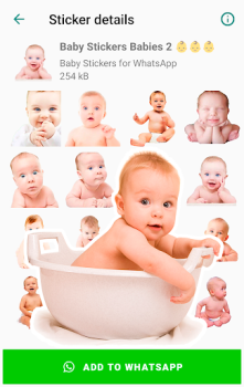 Télécharger Baby Stickers for WhatsApp Communication pour Android Capture d'écran 4