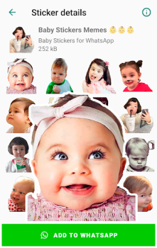 Télécharger Baby Stickers for WhatsApp Communication pour Android Capture d'écran 6