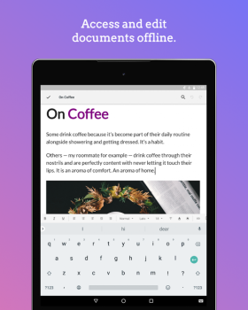 Télécharger Writer - Écrire, Discuter, Syn Travail pour Android Capture d'écran 4