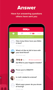 Télécharger ASKfm: Ask & Chat Anonymously Social pour Android Capture d'écran 4