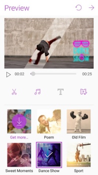 Télécharger MiniMovie - Free Video and Slideshow Editor Lecteurs et éditeurs de vidéos pour Android Capture d'écran 3