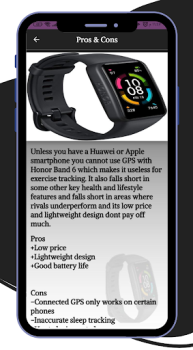 Télécharger HONOR Band 6 smartwatch Guide Outils pour Android Capture d'écran 3