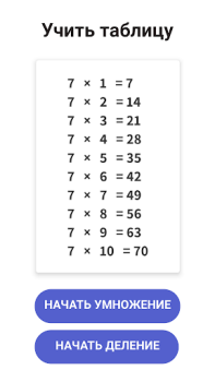 Télécharger Table de multiplication Apprendre pour Android Capture d'écran 2