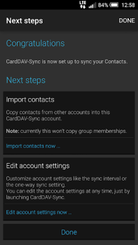 Télécharger CardDAV-Sync free Travail pour Android Capture d'écran 4