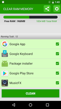 Télécharger Clean RAM Memory Outils pour Android Capture d'écran 2