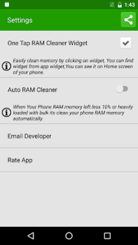 Télécharger Clean RAM Memory Outils pour Android Capture d'écran 3