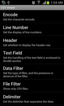 Télécharger CSV Viewer Affaires pour Android Capture d'écran 2
