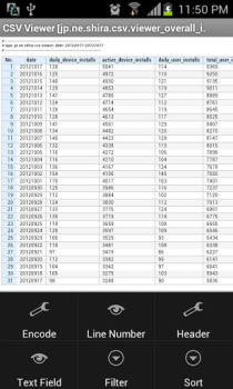 Télécharger CSV Viewer Affaires pour Android Capture d'écran 7