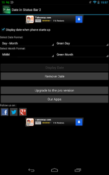 Télécharger Barre d'état Date 2 Travail pour Android Capture d'écran 3