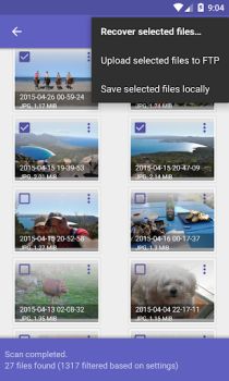 Télécharger DiskDigger photo recovery Outils pour Android Capture d'écran 3
