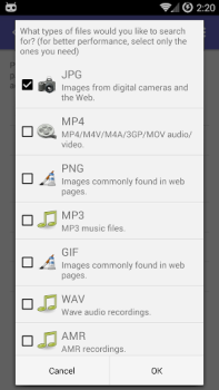 Télécharger DiskDigger photo recovery Outils pour Android Capture d'écran 6