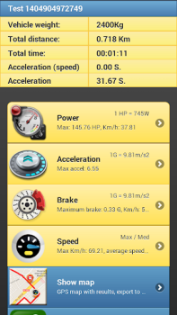Télécharger Car Performance Meter, speedom Cartes et navigation pour Android Capture d'écran 4