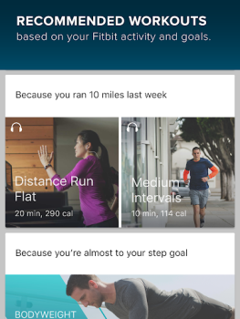 Télécharger Fitbit Coach Santé et forme physique pour Android Capture d'écran 5