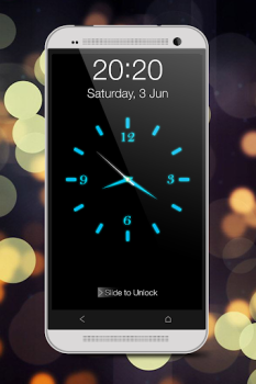 Télécharger Glowing Horloge Locker (bleu) Personnalisation pour Android Capture d'écran 7