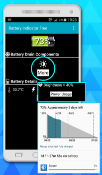 Télécharger indicateur de batterie Outils pour Android Capture d'écran 2