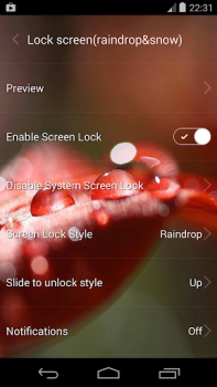 Lock screen(live wallpaper)