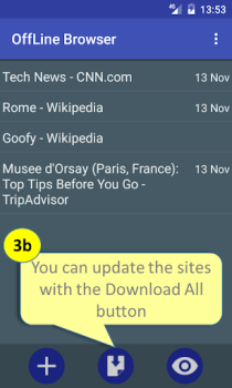 Télécharger Offline Browser Communication pour Android Capture d'écran 4
