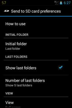 Télécharger Send to SD card Outils pour Android Capture d'écran 3