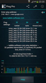 Télécharger Ping Pro Outils pour Android Capture d'écran 3