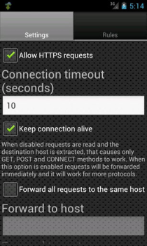 Télécharger Proxy Server Outils pour Android Capture d'écran 3
