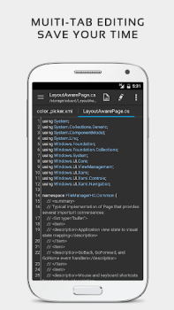 Télécharger Éditeur de texte QuickEdit Travail pour Android Capture d'écran 4