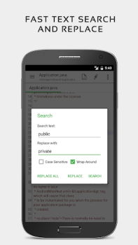 Télécharger Éditeur de texte QuickEdit Travail pour Android Capture d'écran 7