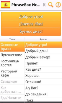Télécharger Traducteur Espagnol Lite Voyages pour Android Capture d'écran 2