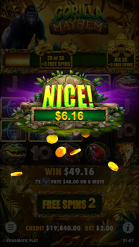 Télécharger Gorilla Mayhem Slot Casino Casino pour Android Capture d'écran 3