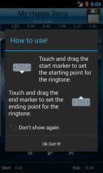 Télécharger MP3 Cutter and Ringtone Maker Musique et audio pour Android Capture d'écran 2