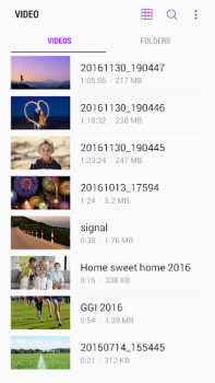 Télécharger Samsung Video Library Lecteurs et éditeurs de vidéos pour Android Capture d'écran 2