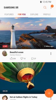 Télécharger Samsung VR видео Lecteurs et éditeurs de vidéos pour Android Capture d'écran 2