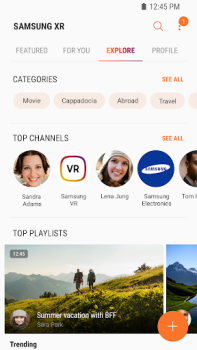 Télécharger Samsung VR видео Lecteurs et éditeurs de vidéos pour Android Capture d'écran 3