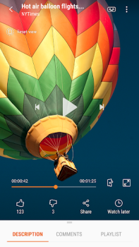 Télécharger Samsung VR видео Lecteurs et éditeurs de vidéos pour Android Capture d'écran 5