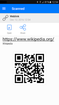 Télécharger Lecteur de code QR Code Reader Outils pour Android Capture d'écran 4