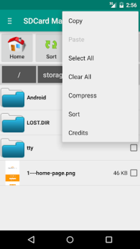 Télécharger SD Card Manager (File Manager) Travail pour Android Capture d'écran 3