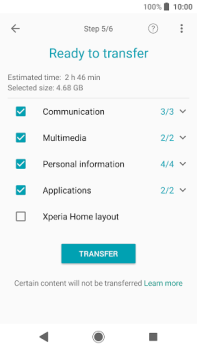 Télécharger (Old version) Xperia Transfer Mobile Personnalisation pour Android Capture d'écran 4